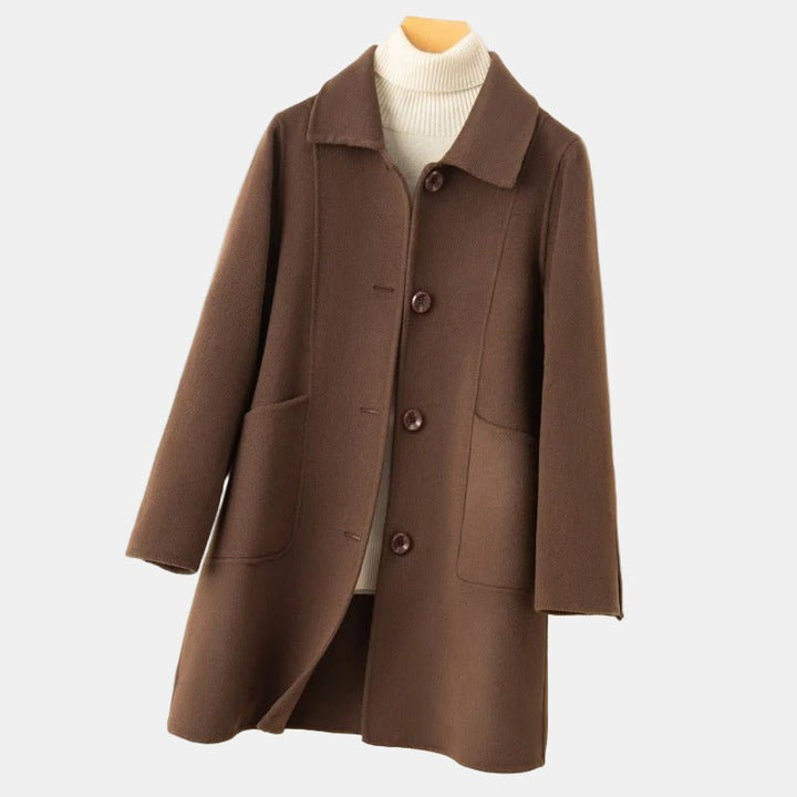 Bernadette | Long Wool-Inspired Coat